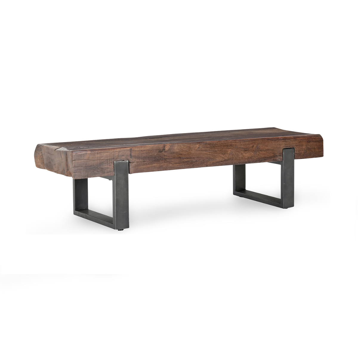 Duarte Accent Bench - Rustic Brown