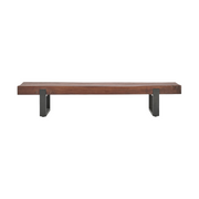 Duarte Accent Bench - Rustic Brown