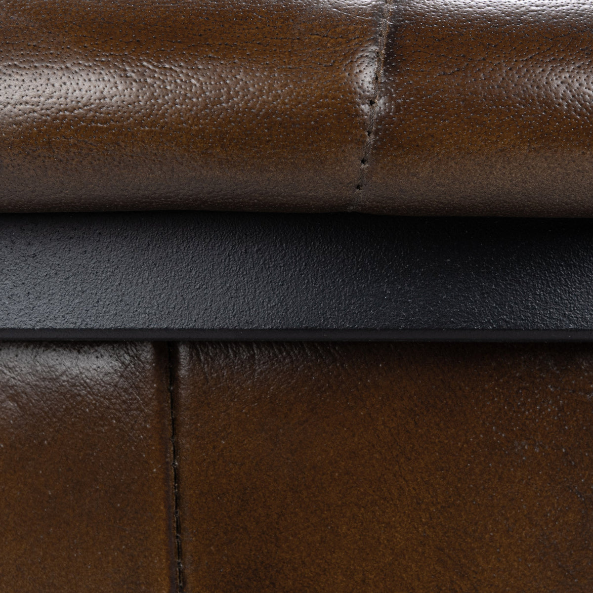 Seville Leather Bar Stool - Rustic Brown
