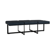Calvin Leather Rectangle Ottoman