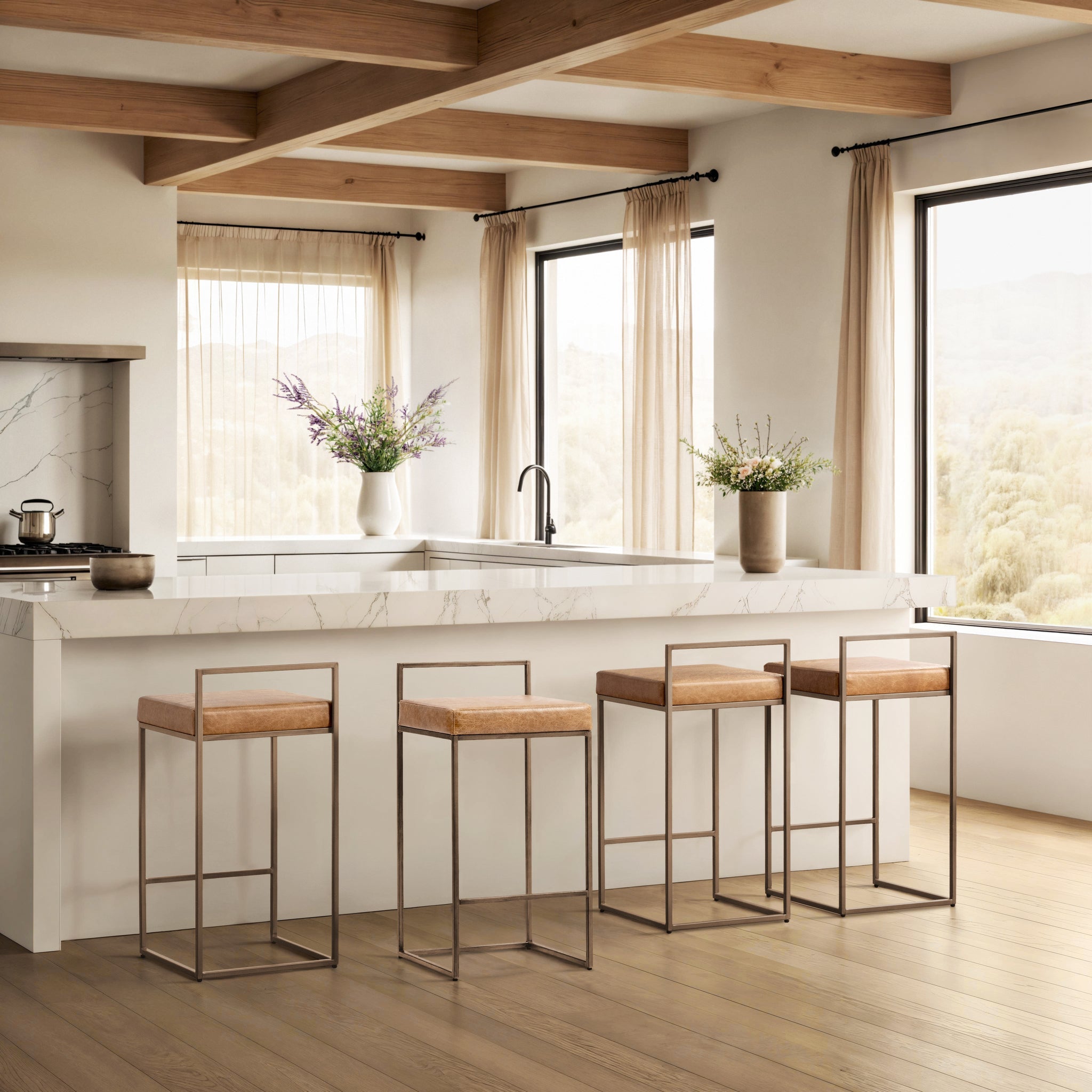 Belfort Counter Stool - Sedona Brown