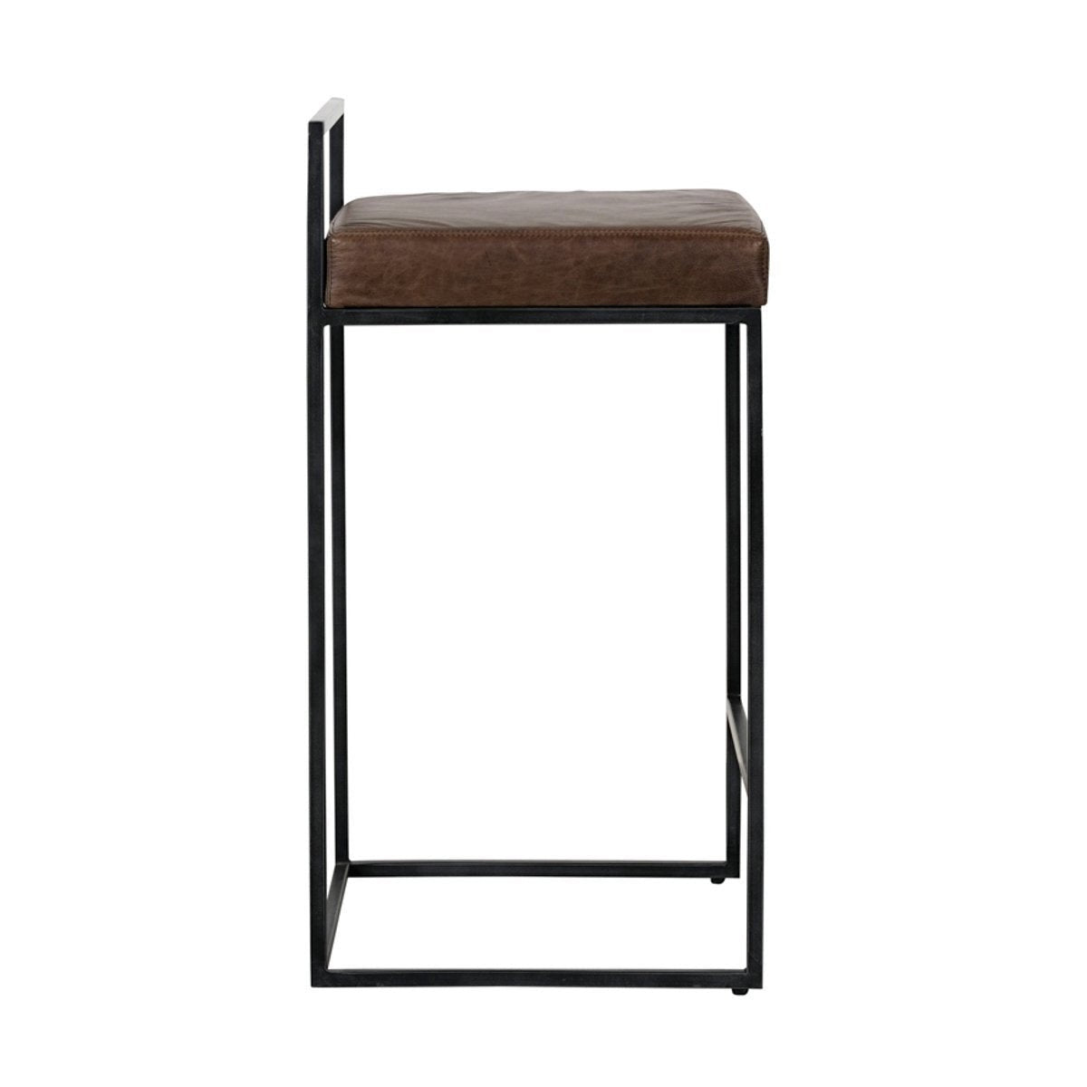 Belfort Leather Counter Stool