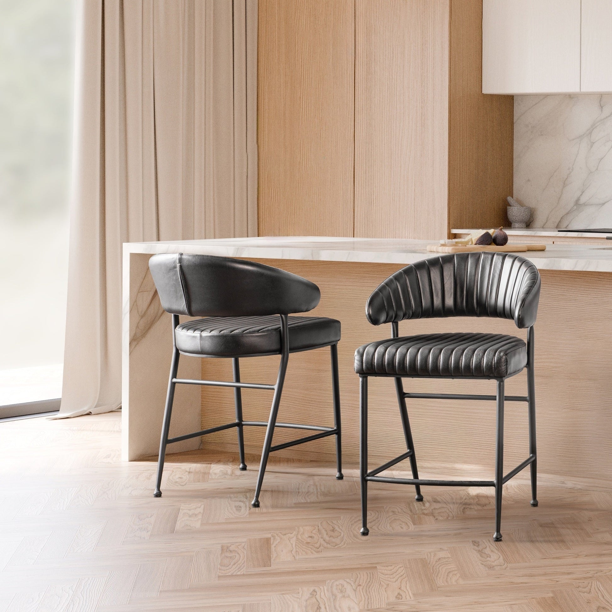 Umbria Counter Stool - Midnight Raven