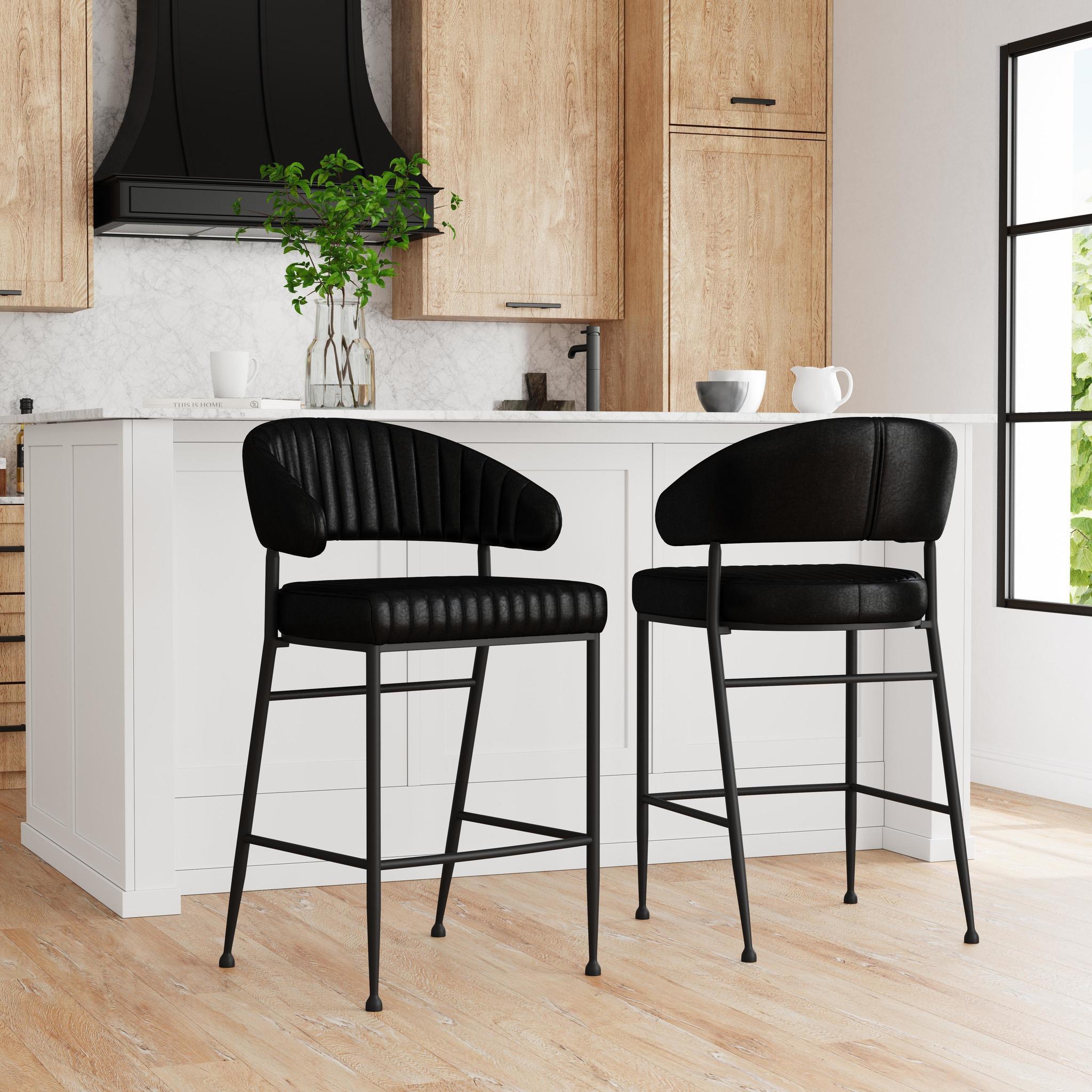 Umbria Bar Stool - Midnight Raven