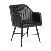 Leon Dining Chair - Midnight Raven - Jet Black