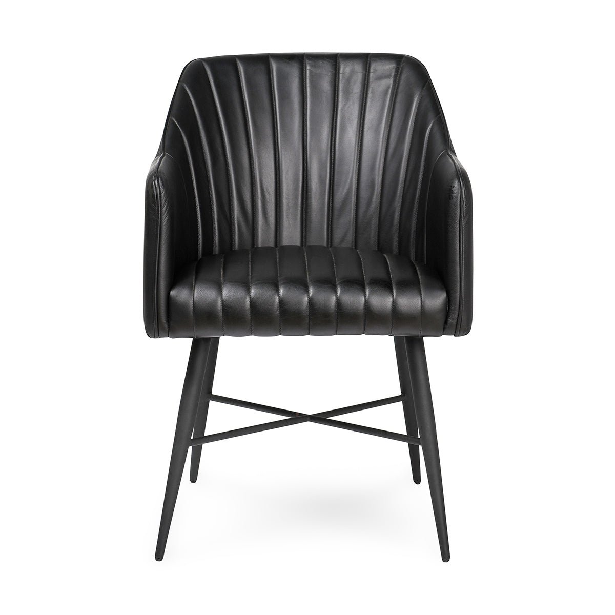 Leon Dining Chair - Midnight Raven - Jet Black