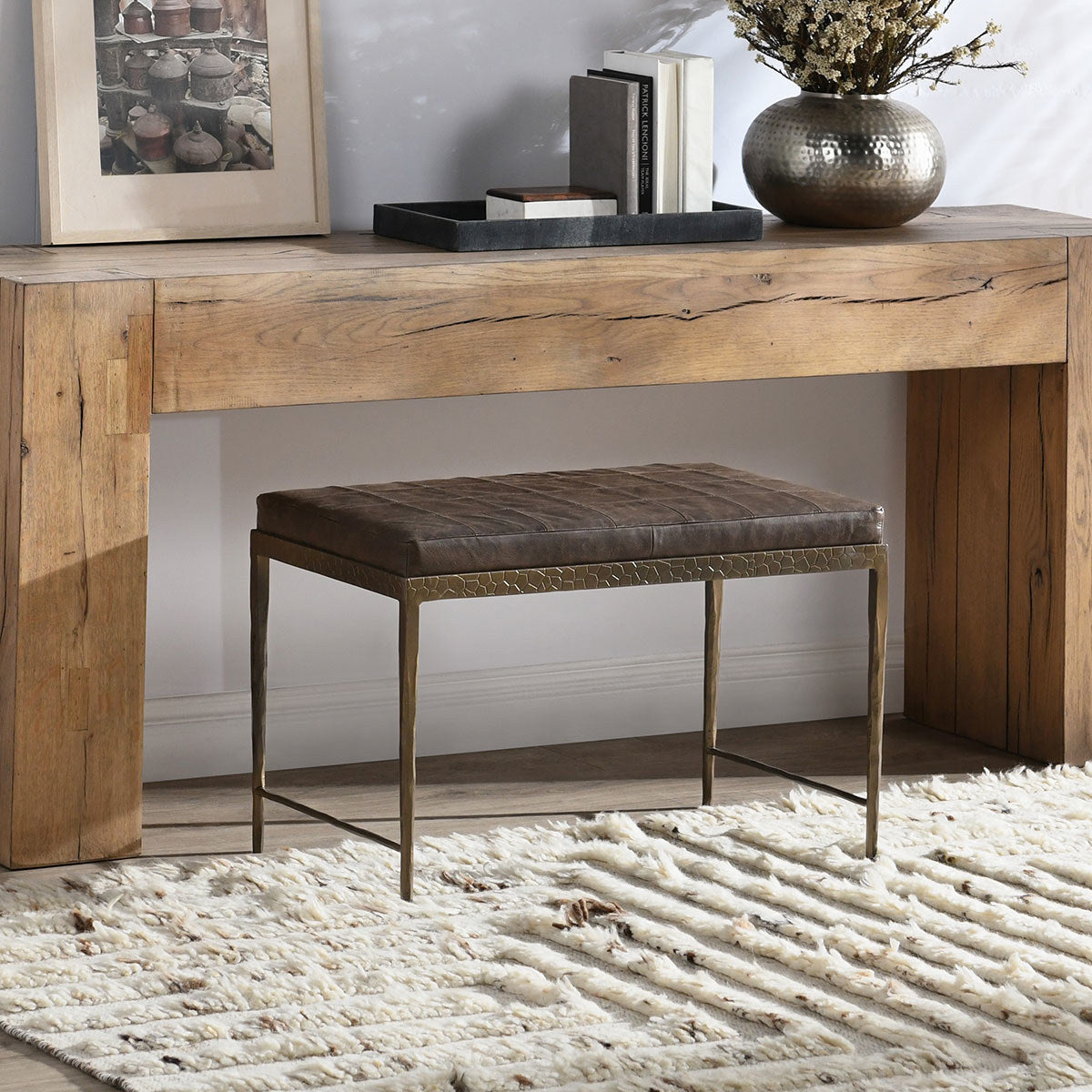 Malo Accent Bench - Sedona Brown