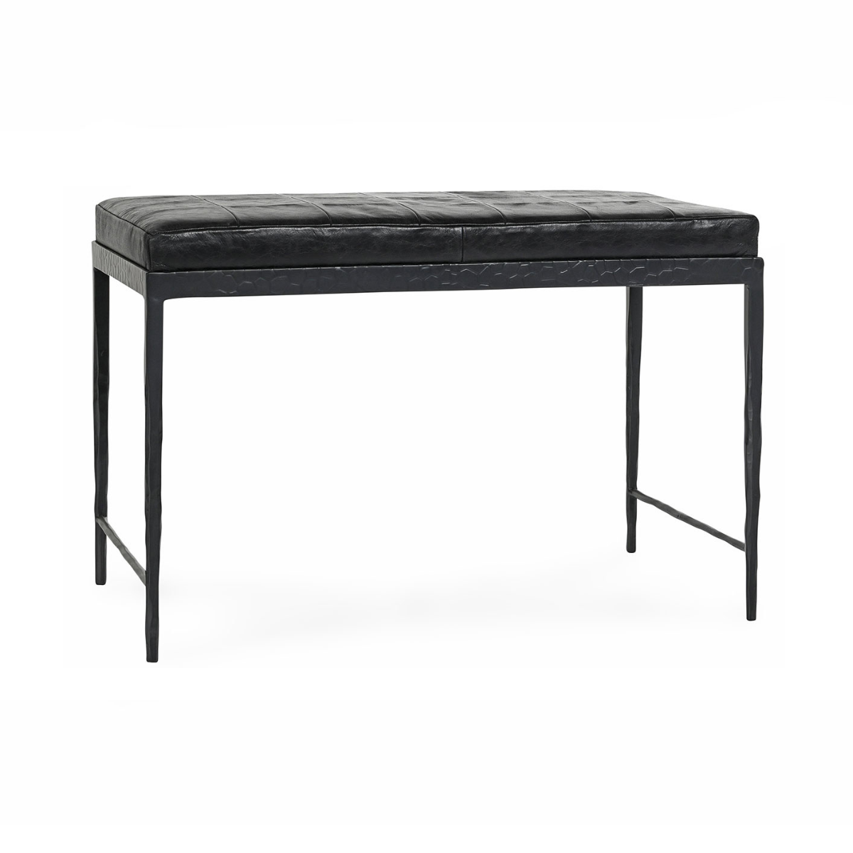Malo Leather Bench - Onyx
