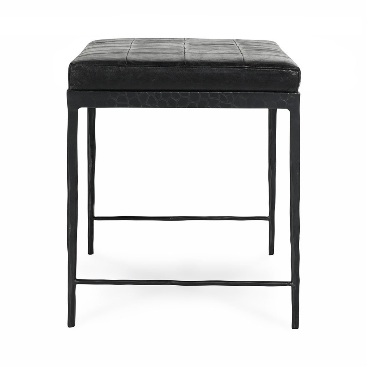 Malo Leather Bench - Onyx