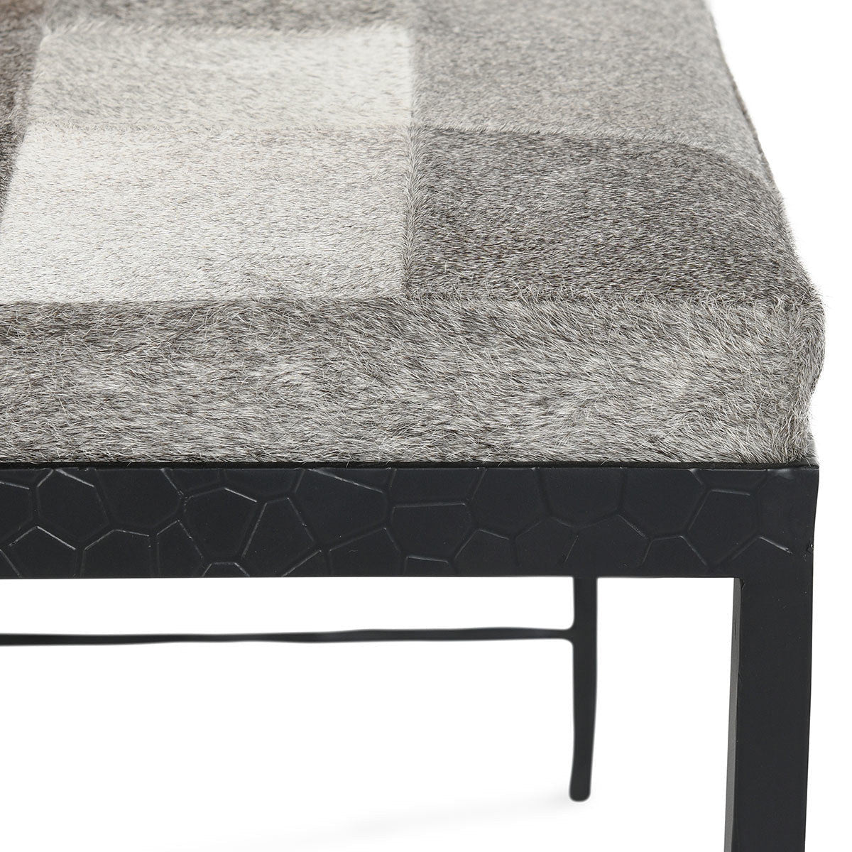 Achen Hide Bench - Sparrow Gray