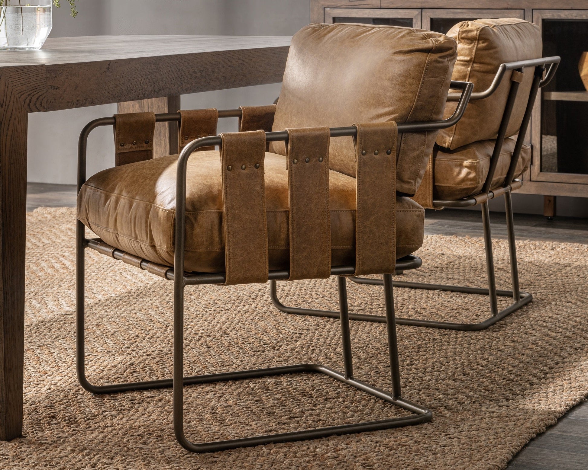 Strapling Dining Chair - Sedona Brown