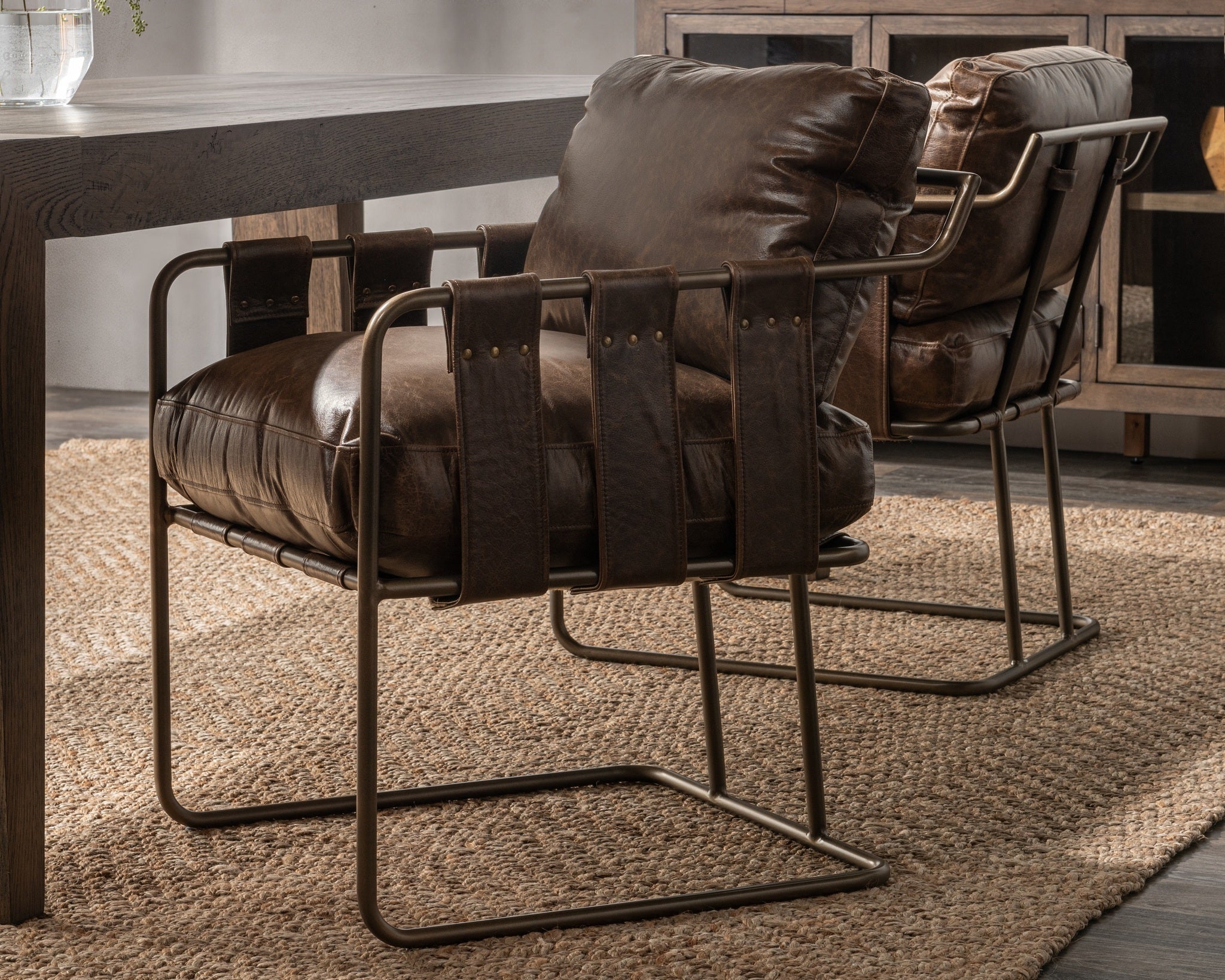 Strapling Dining Chair - Sedona Brown