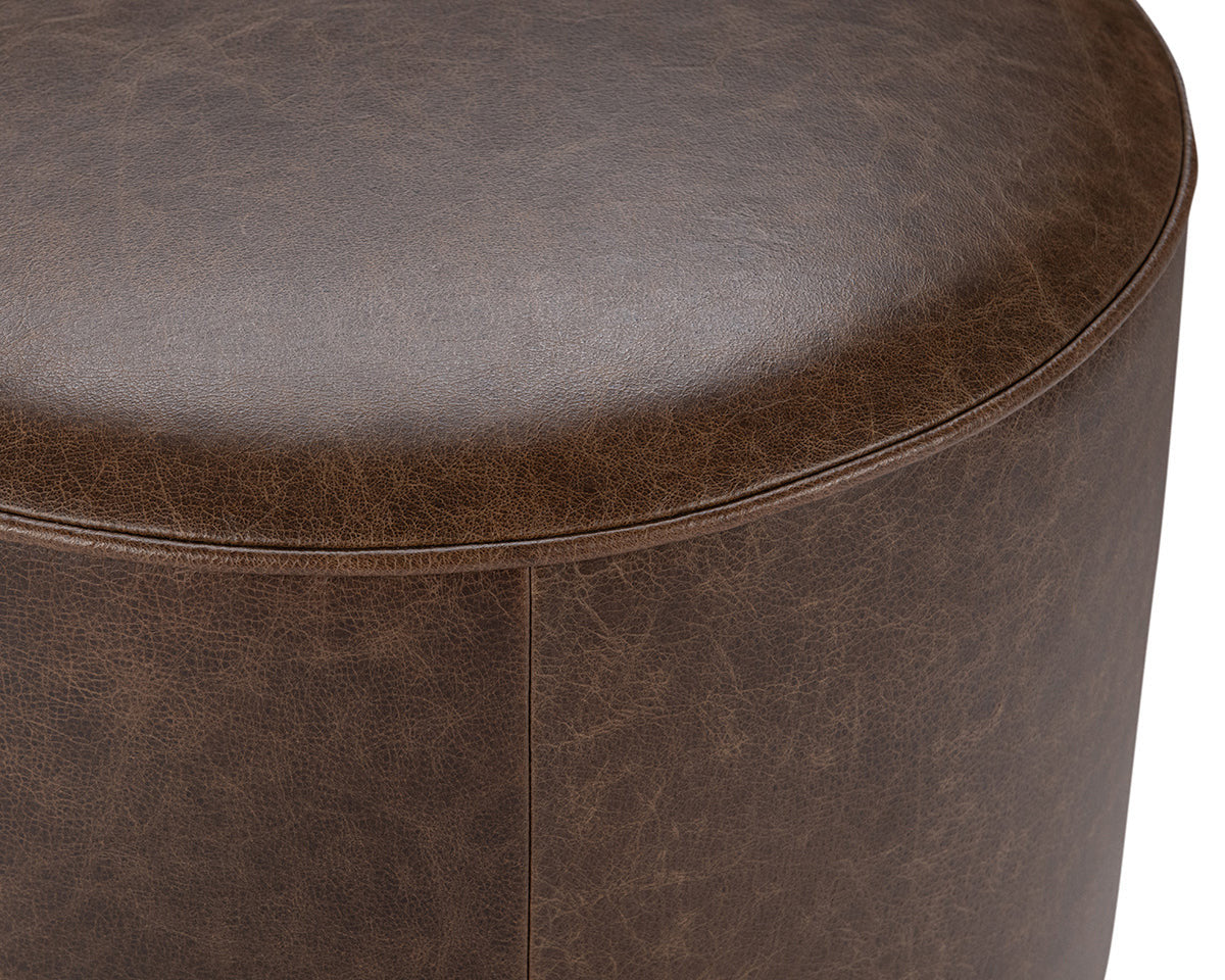 Clair Leather Round End