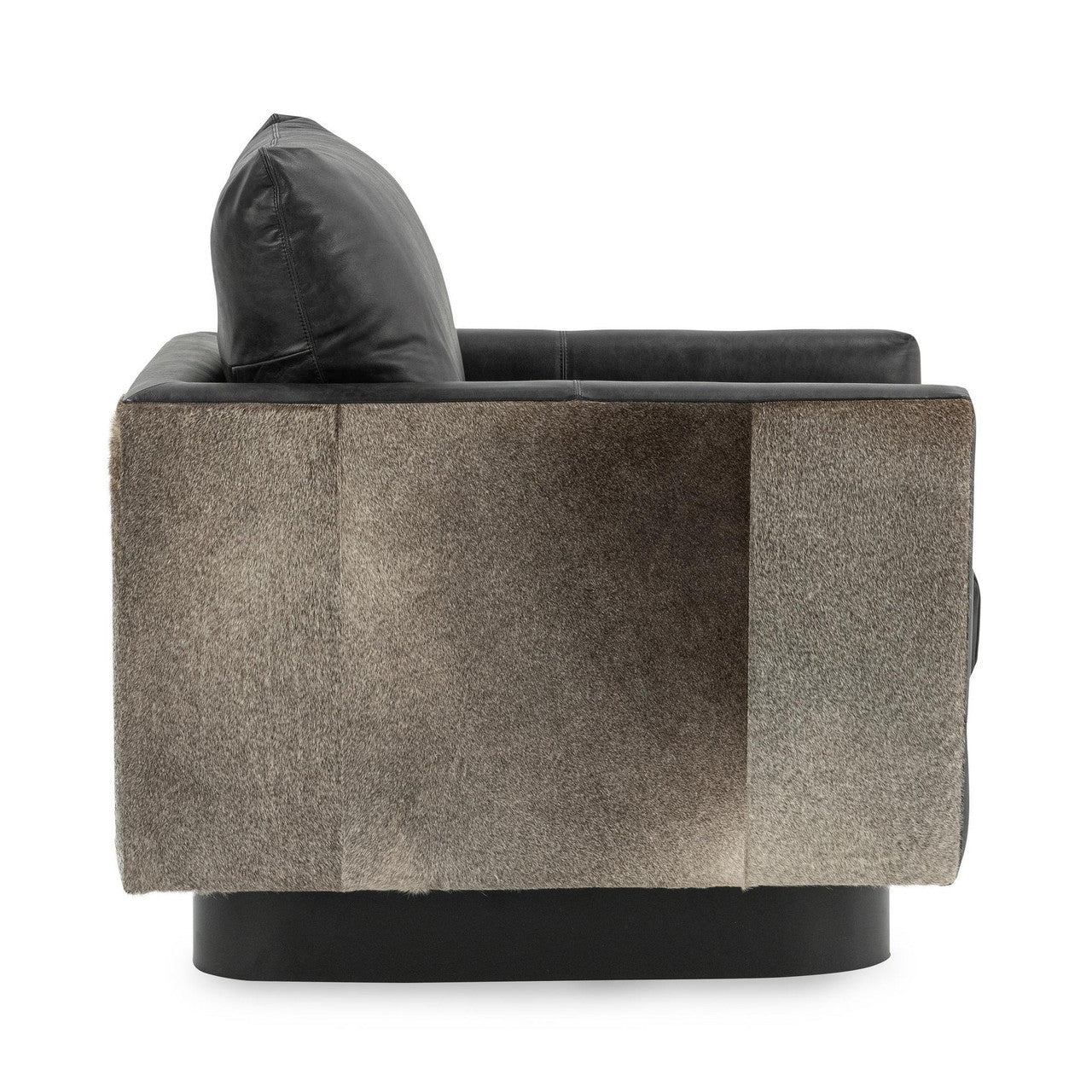 Lathe Hide Accent Chair - Rustic Shadow