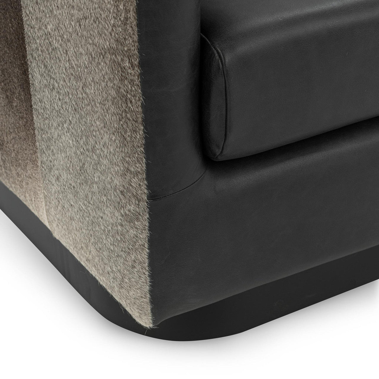 Lathe Hide Accent Chair - Rustic Shadow