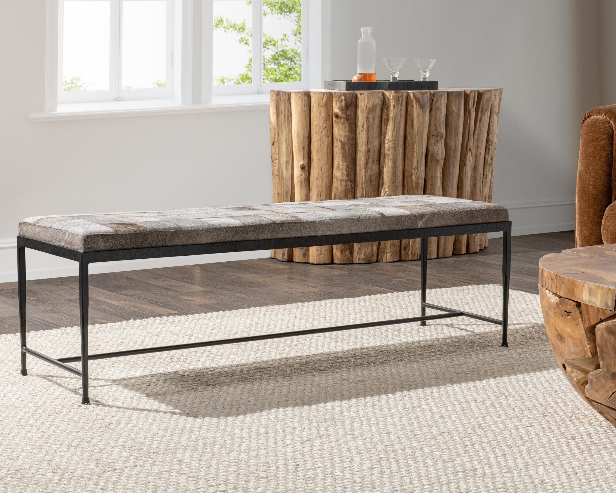 Achen Accent Bench - Sparrow Gray