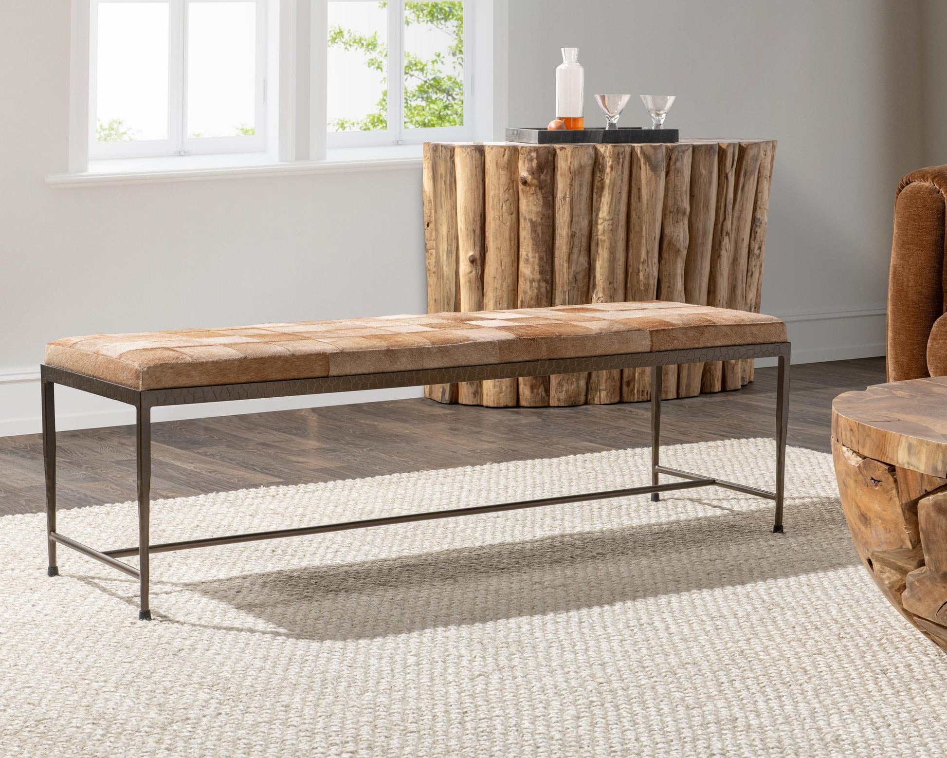 Achen Accent Bench - Canyon Sand