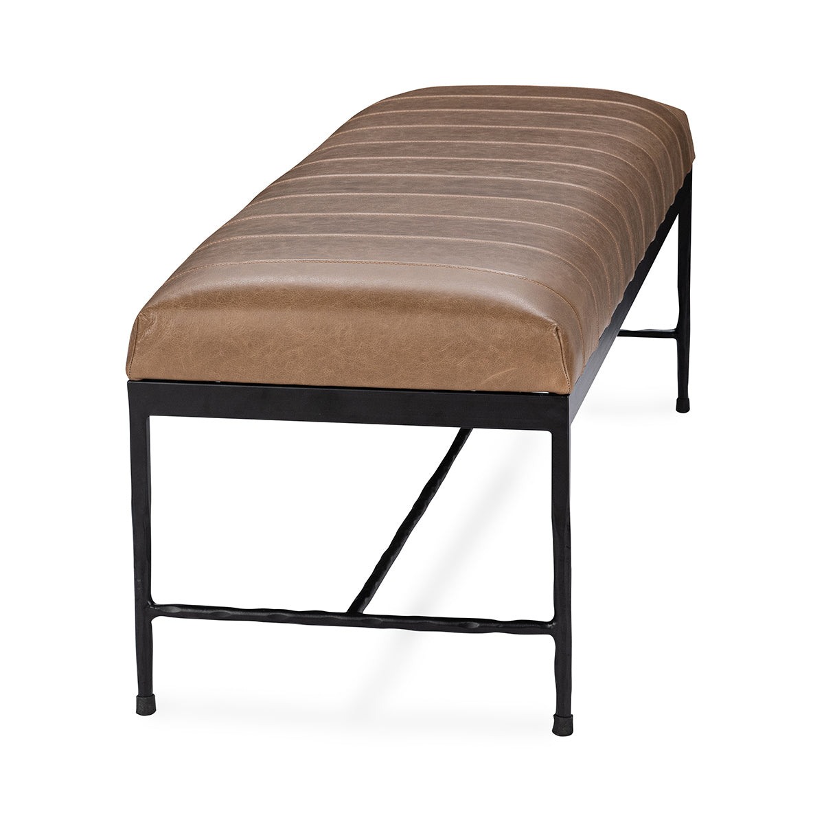 Madeleine Accent Bench - Dune Walnut - Taupe