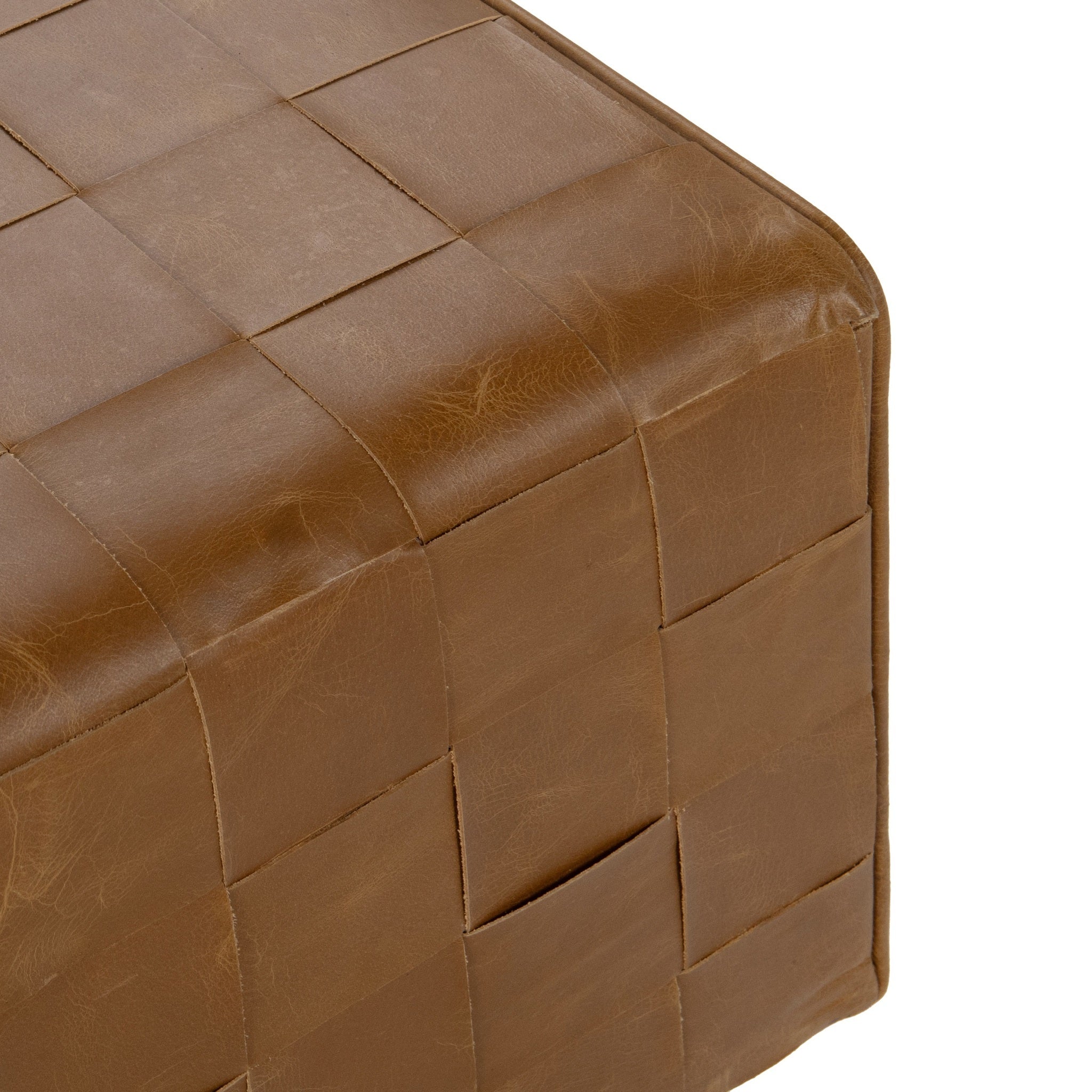 Aristo Square Ottoman - Autum Maple - Chestnut