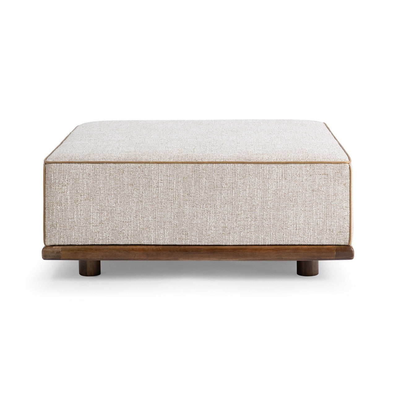 Ellerie Square Ottoman - Latte