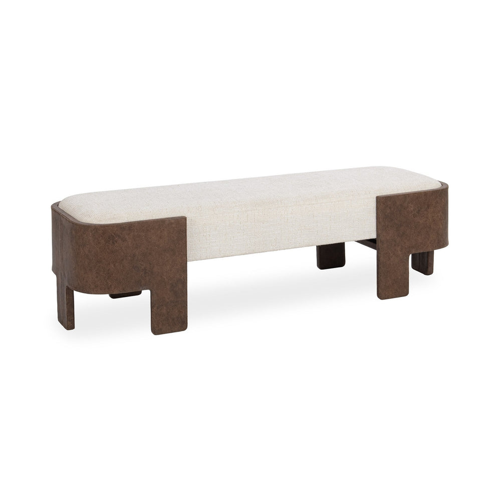 Janya Accent Bench - Oat Cream