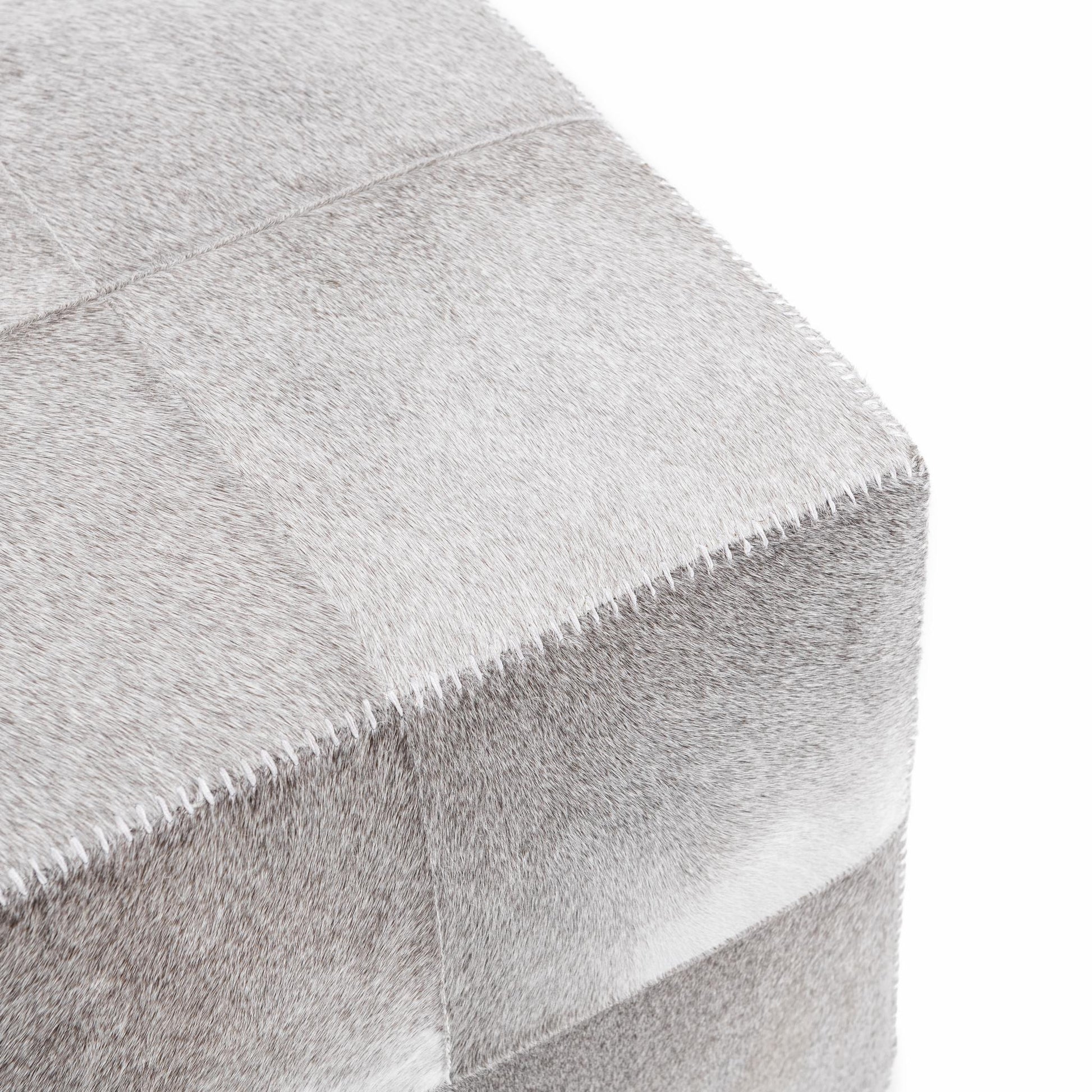 Landyn 18" Square Ottoman - Sparrow Gray