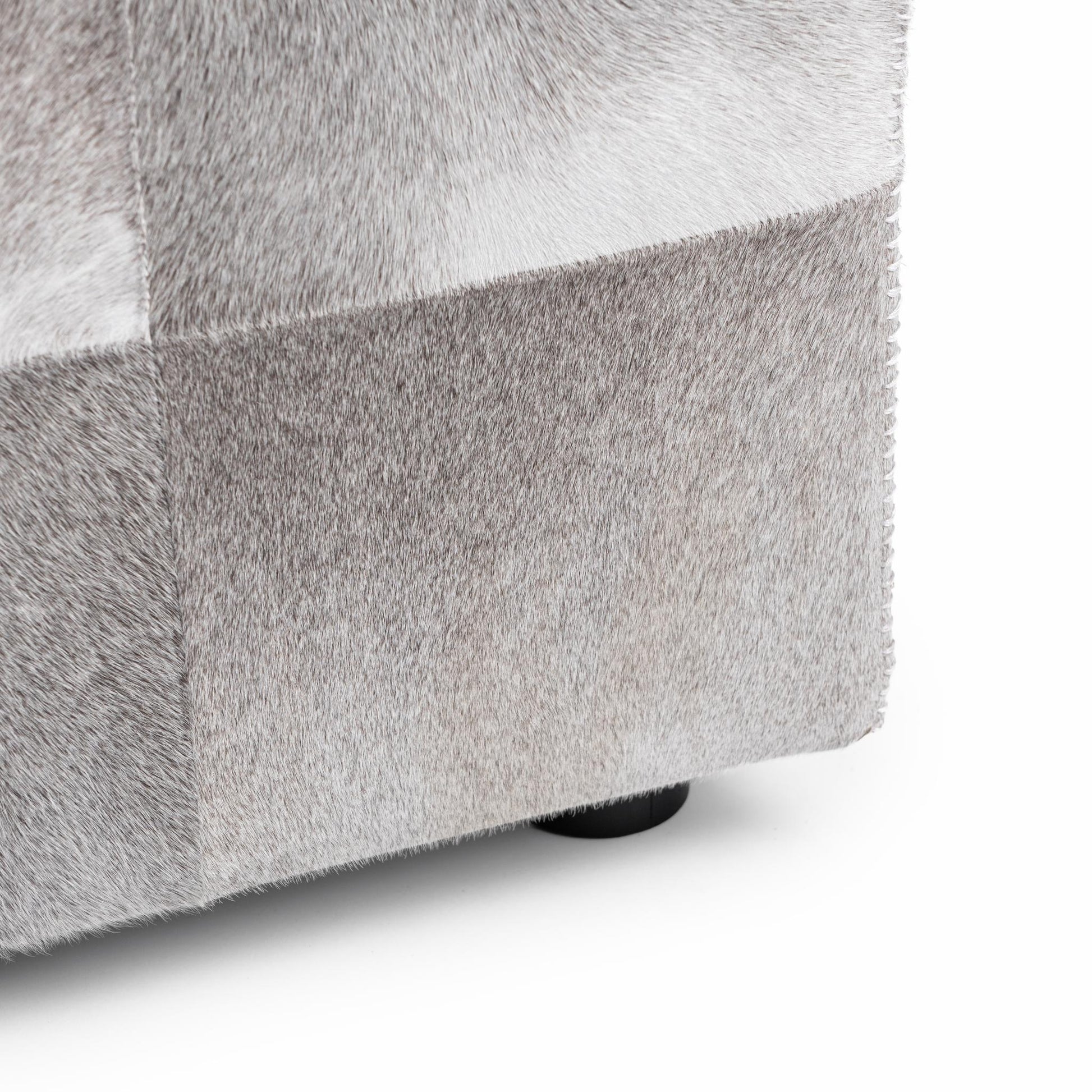Landyn 18" Square Ottoman - Sparrow Gray