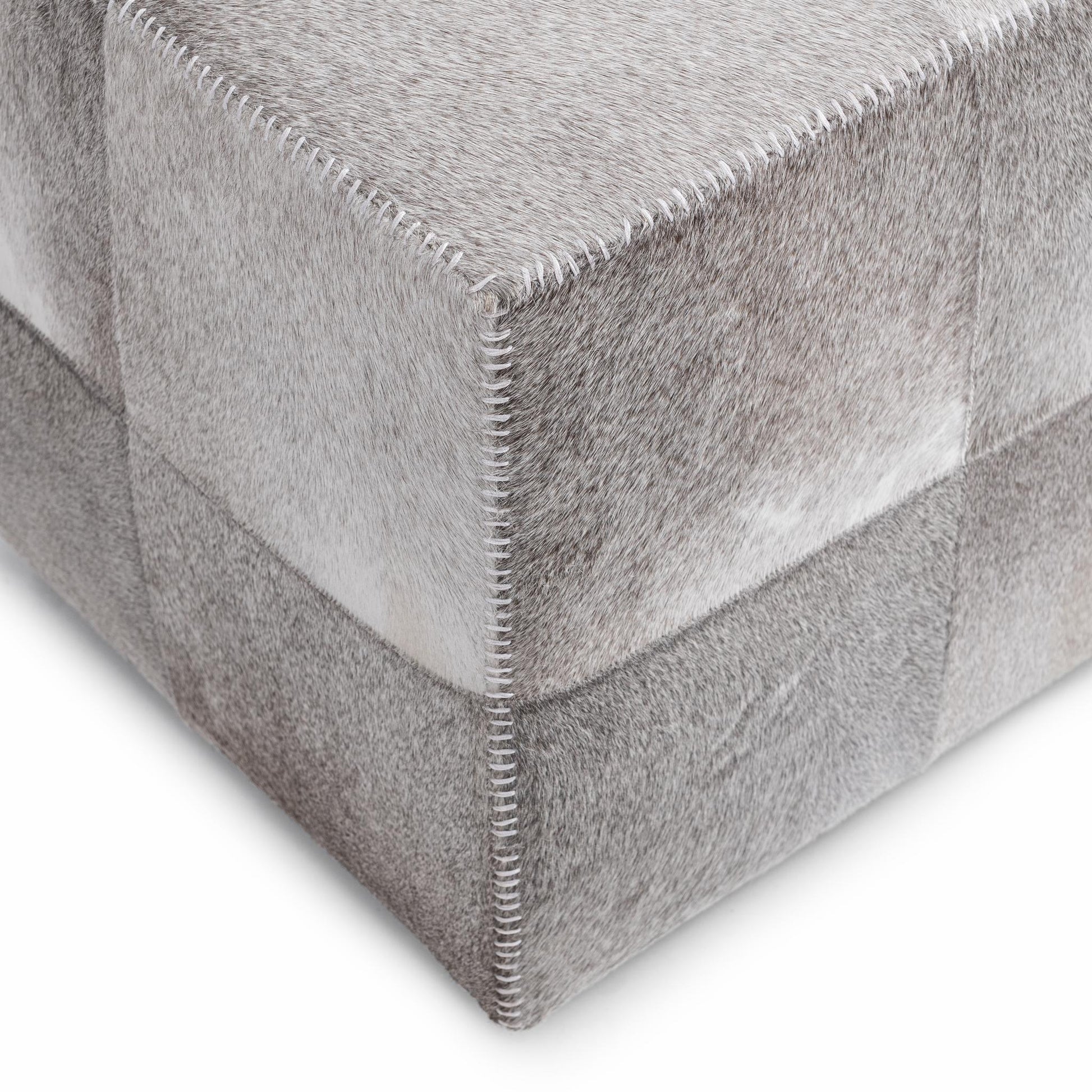 Landyn 18" Square Ottoman - Sparrow Gray