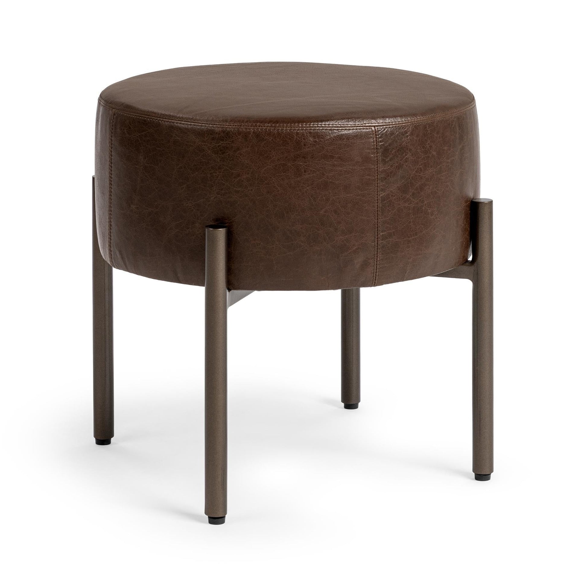 Aimie Accent Stool - Cocoa Brown