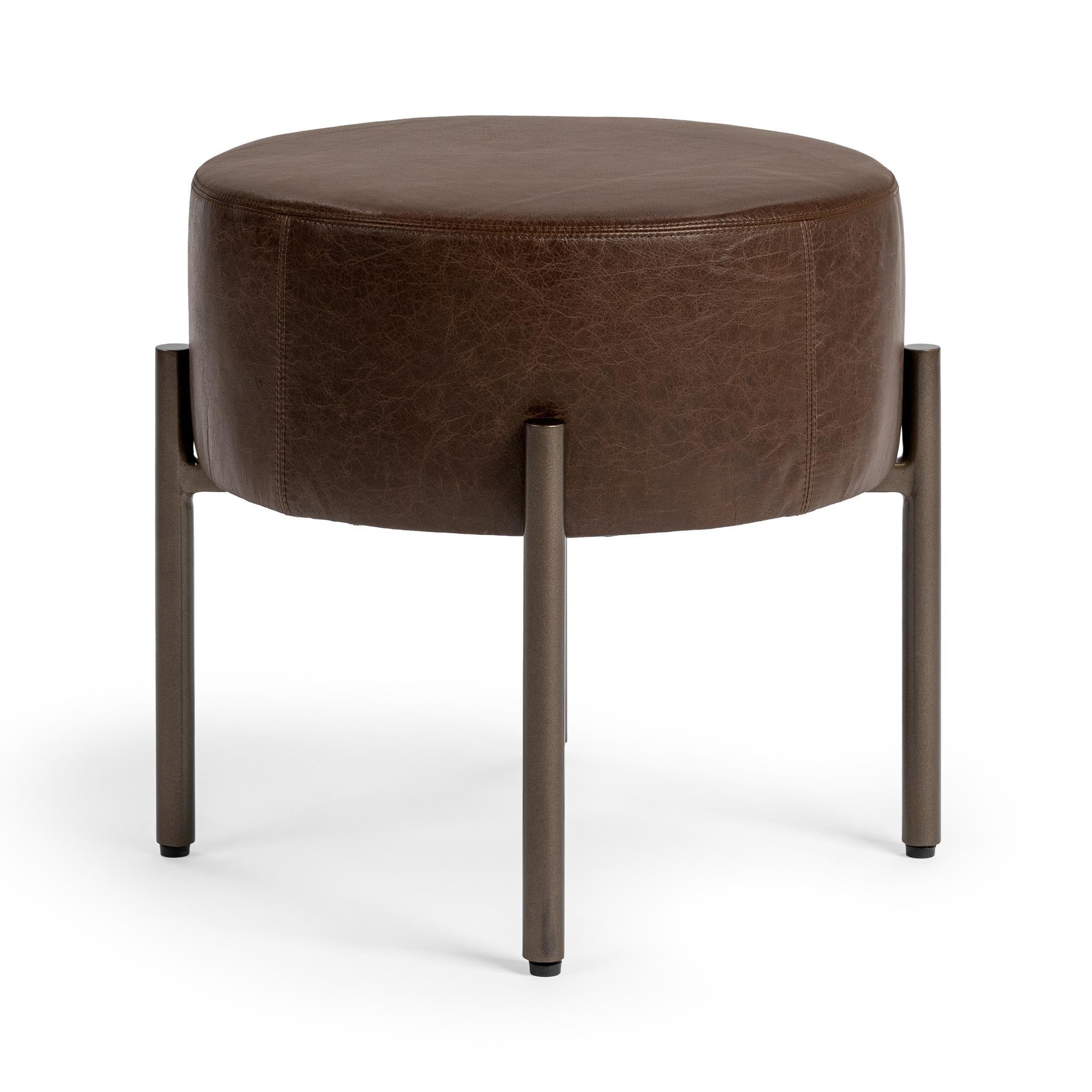 Aimie Accent Stool - Cocoa Brown