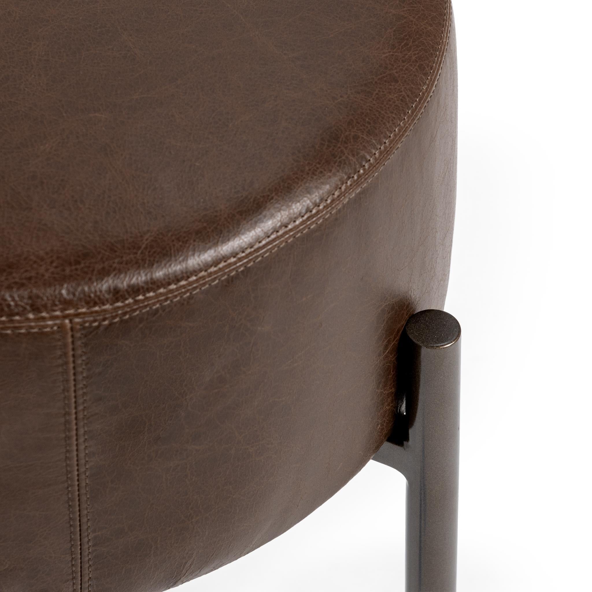Aimie Accent Stool - Cocoa Brown