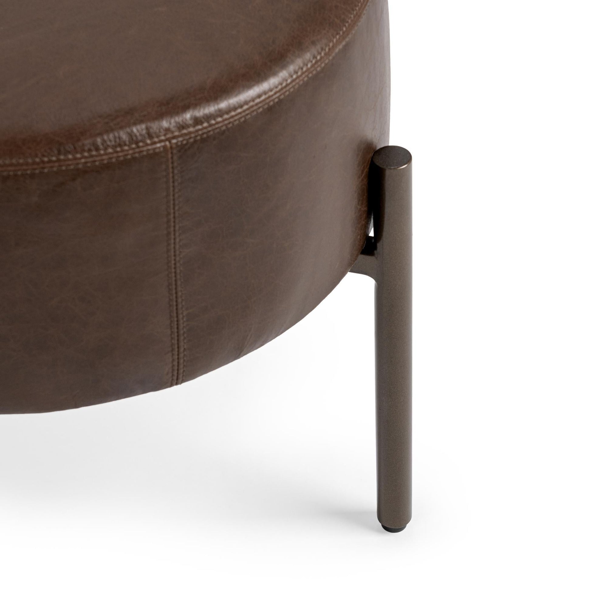 Aimie Accent Stool - Cocoa Brown