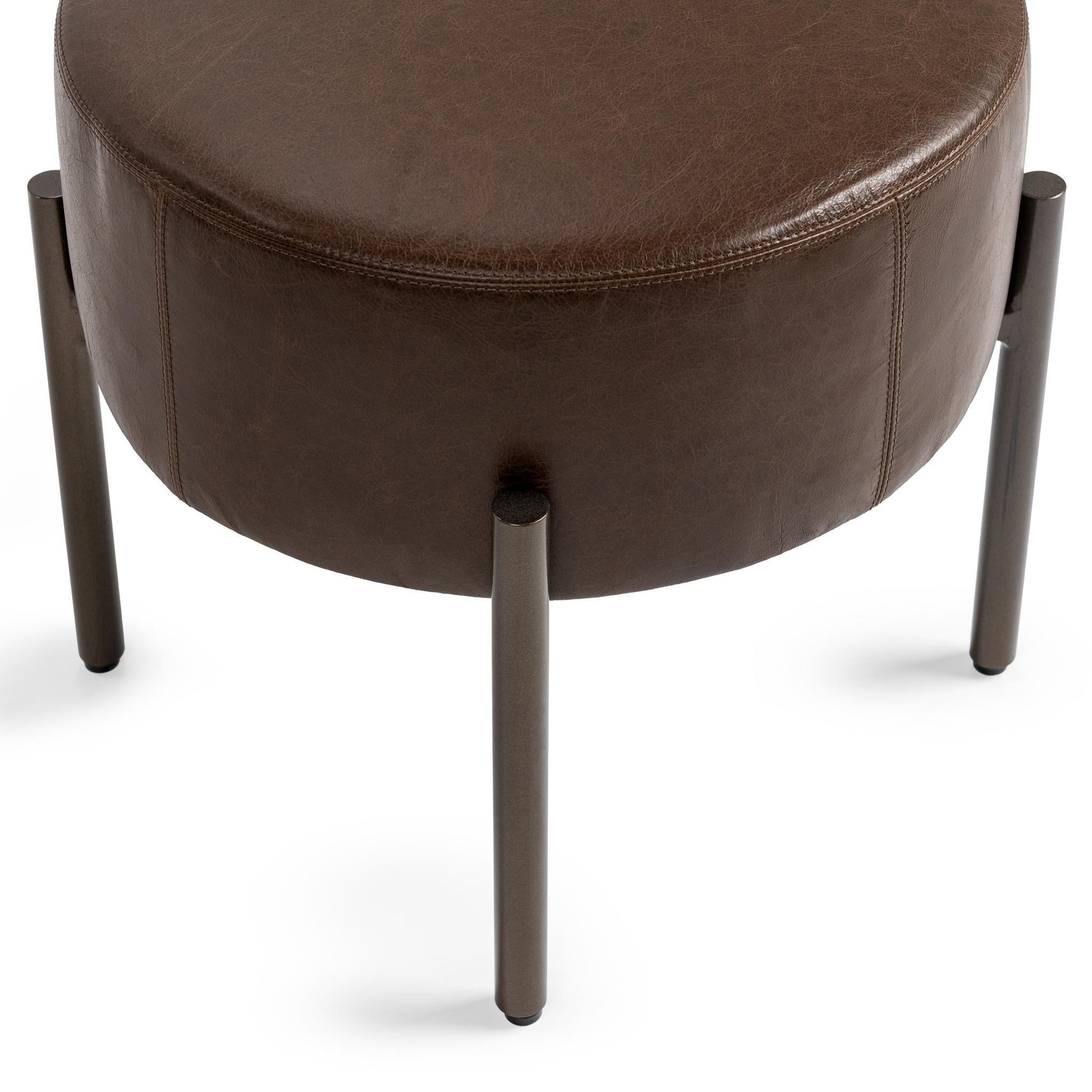 Aimie Accent Stool - Cocoa Brown