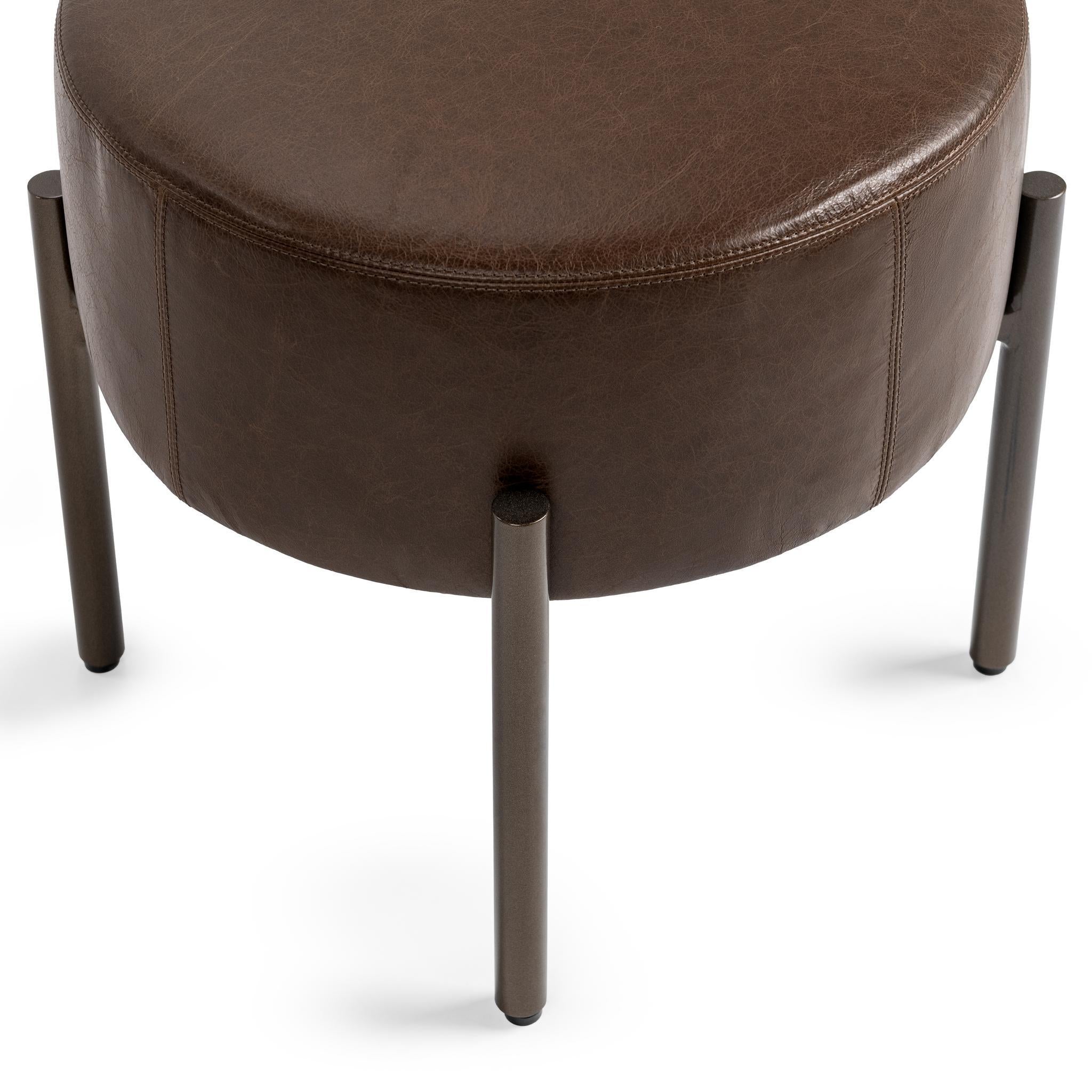Aimie Accent Stool - Cocoa Brown