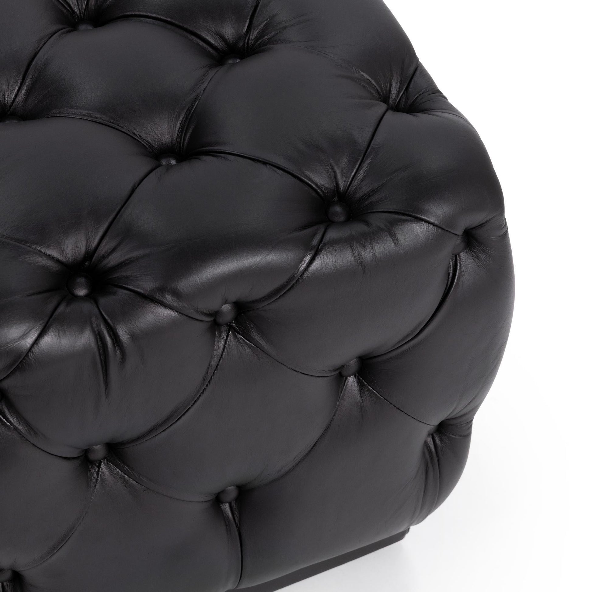 Briar 18" Square Ottoman - Midnight Raven