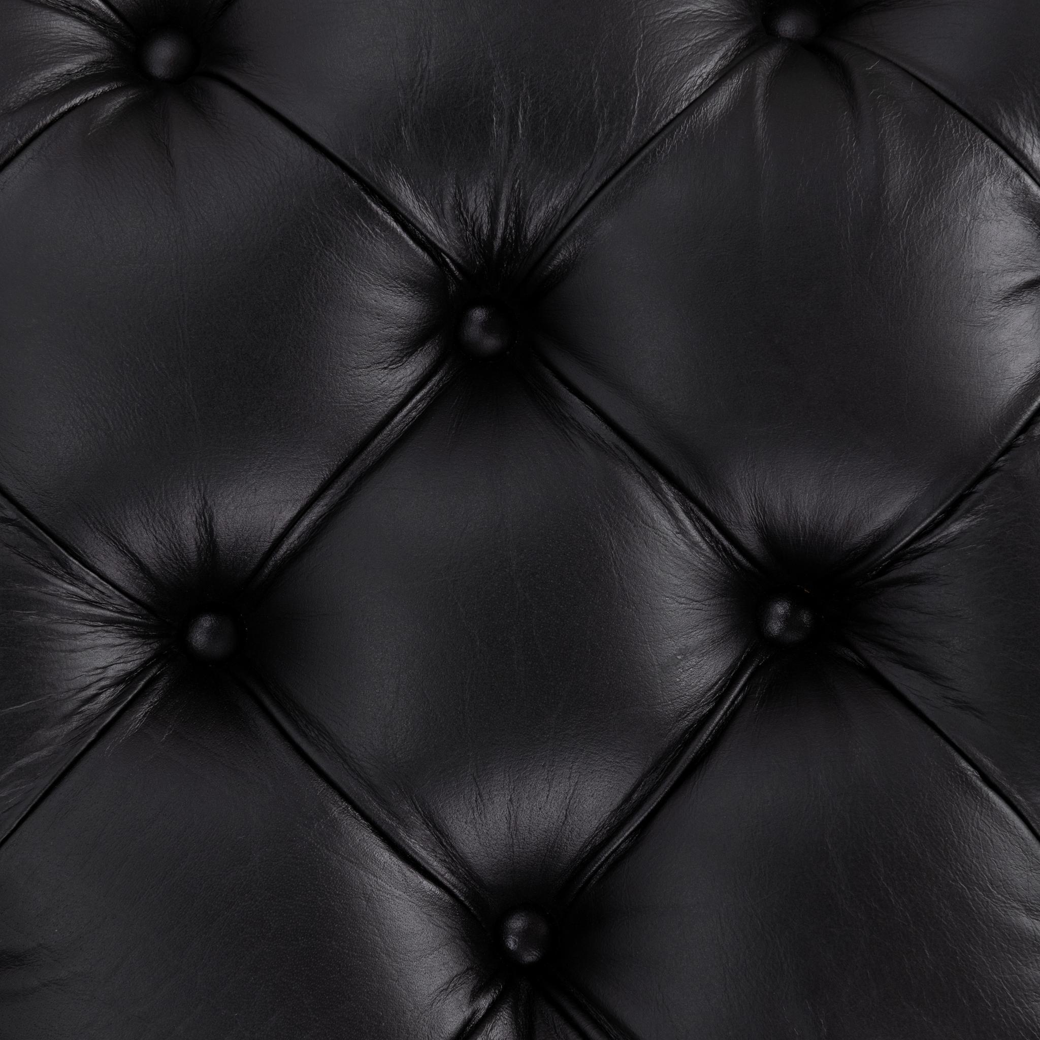 Briar 18" Square Ottoman - Midnight Raven