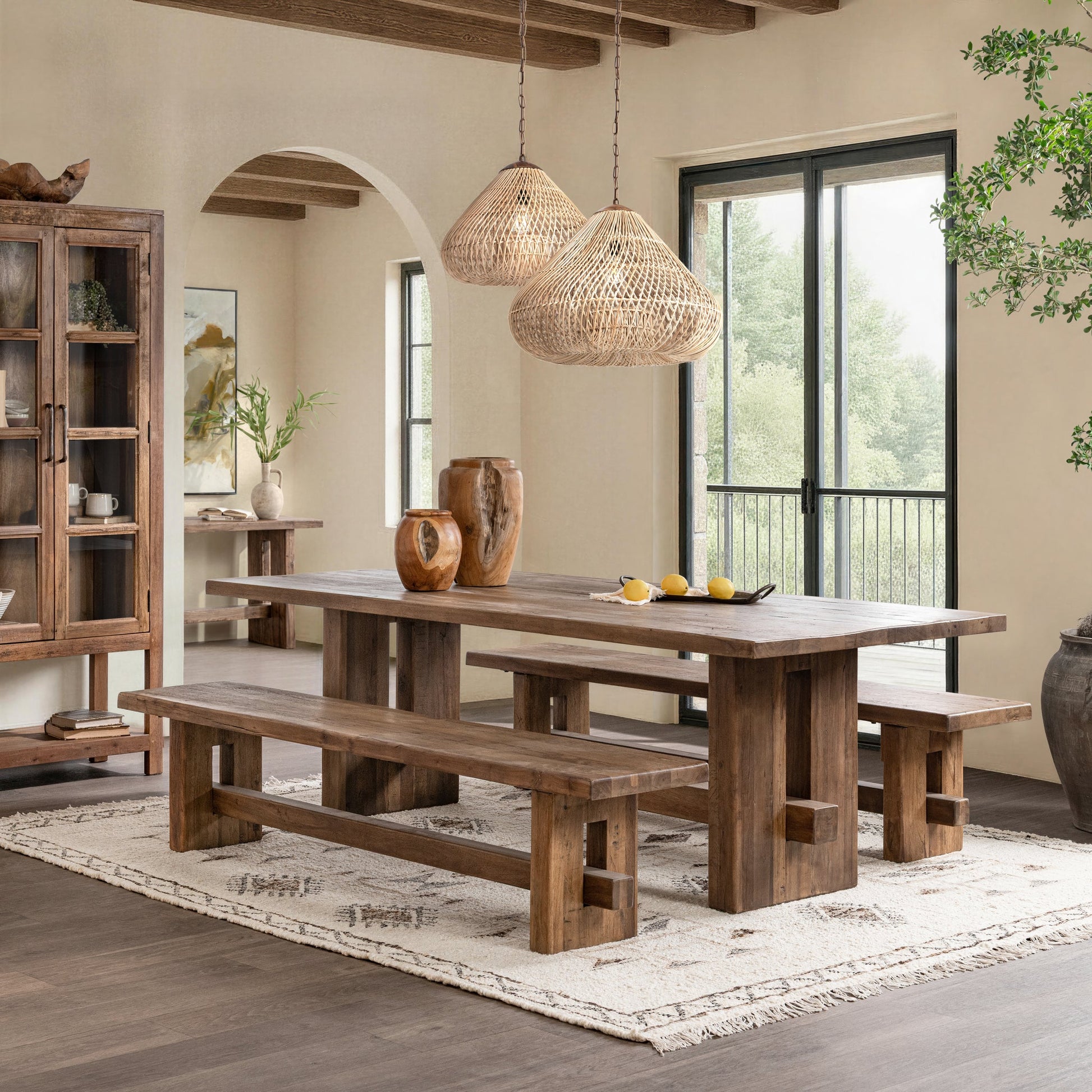 Mantova 84" Bench - Reclaimed Barnwood