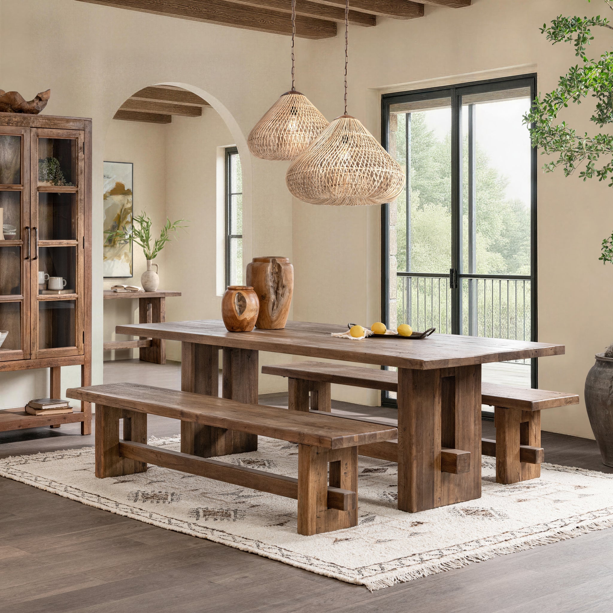 Mantova 84" Bench - Reclaimed Barnwood