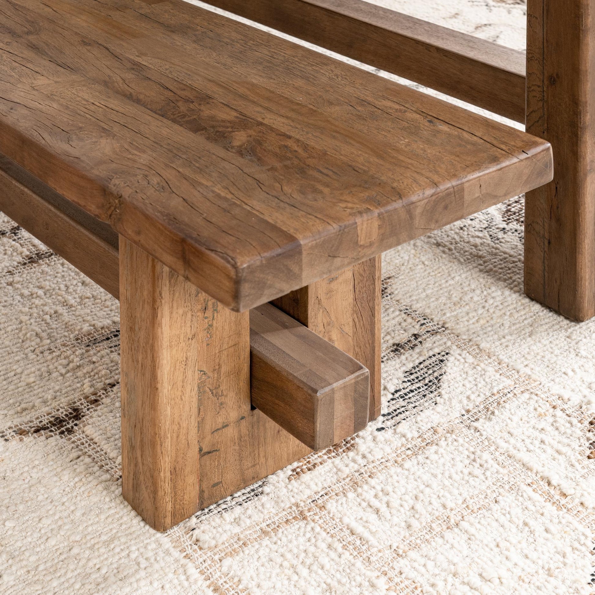 Mantova 84" Bench - Reclaimed Barnwood