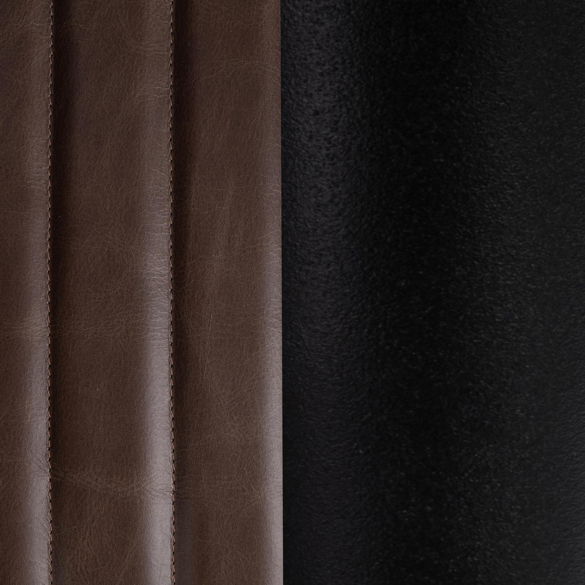 Leon Leather Dining Chair - Burnished Walnut