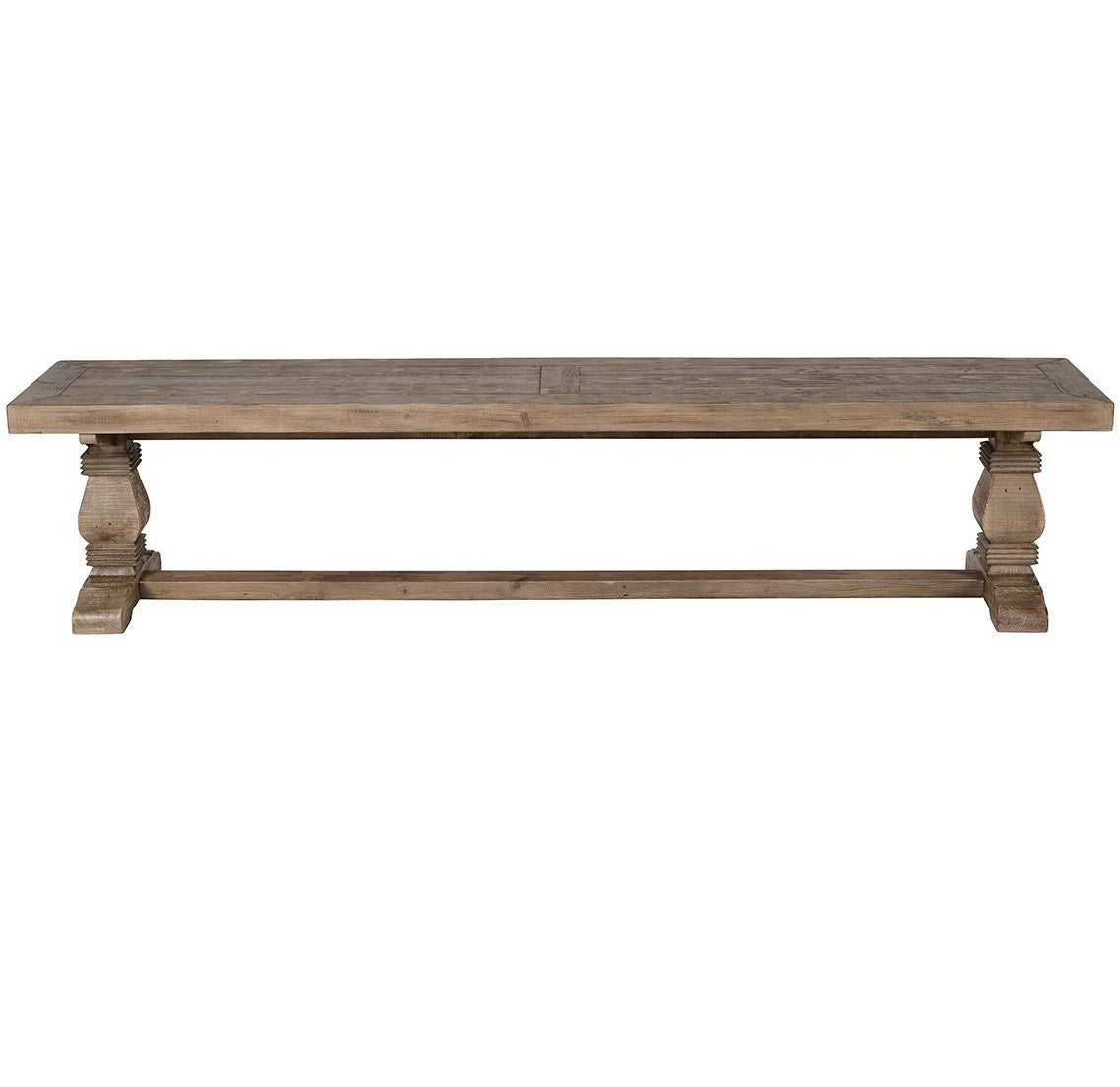 Farmhouse Reclaimed Wood Trestle Dining Room Bench 83"