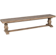 Farmhouse Reclaimed Wood Trestle Bench 83"