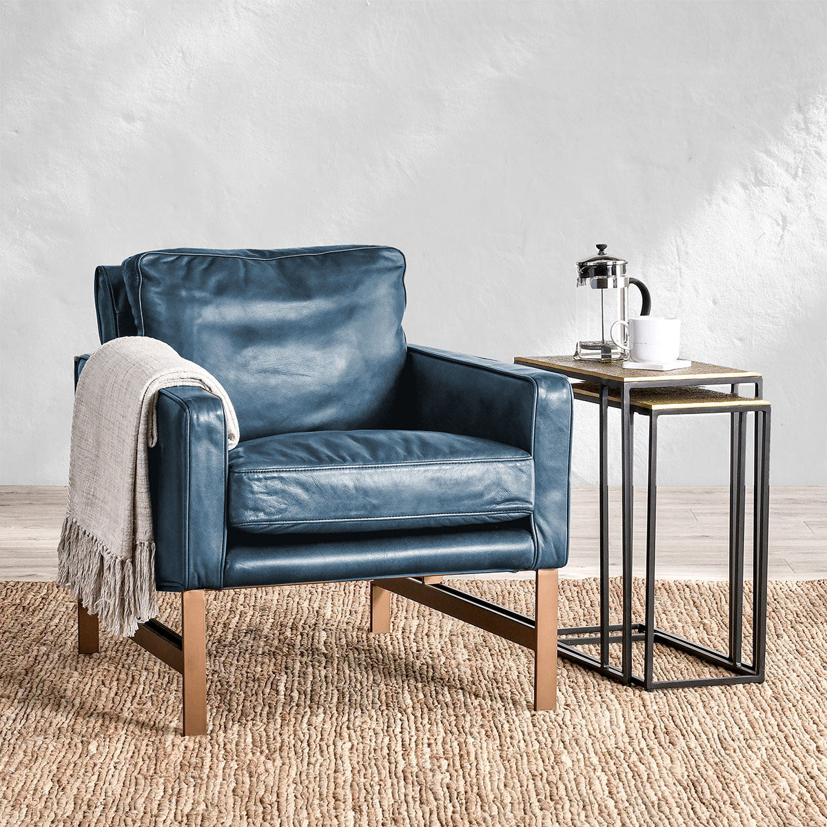 Chazzie Accent Chair - Ocean Blue