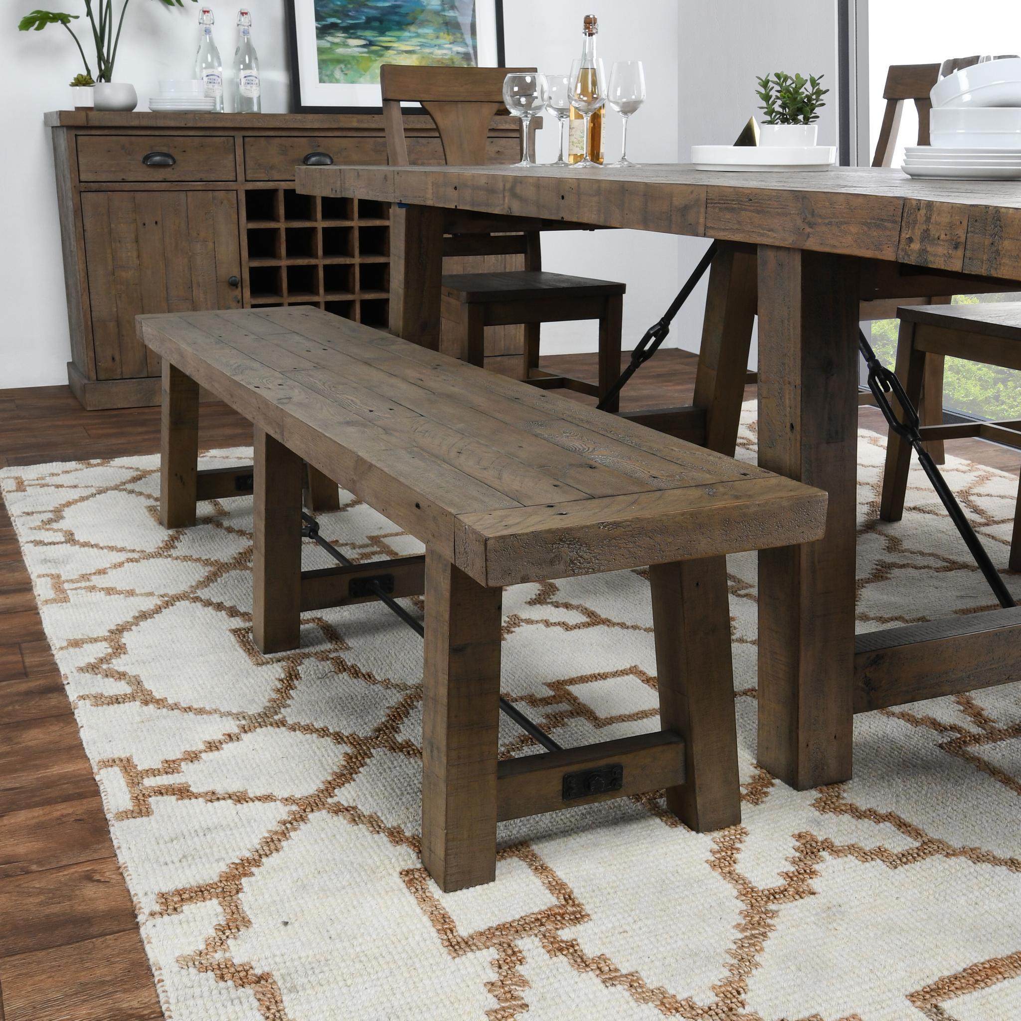 Tuscany Dining Bench - Distressed Brown