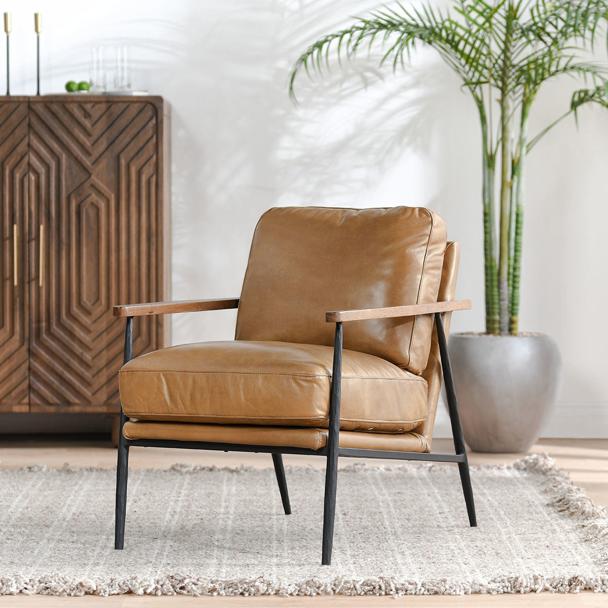 Christopher Leather Club Chair