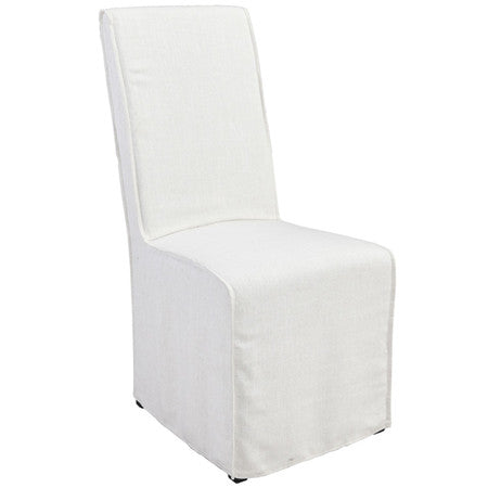 Jordan White Upholstered Dining Chair