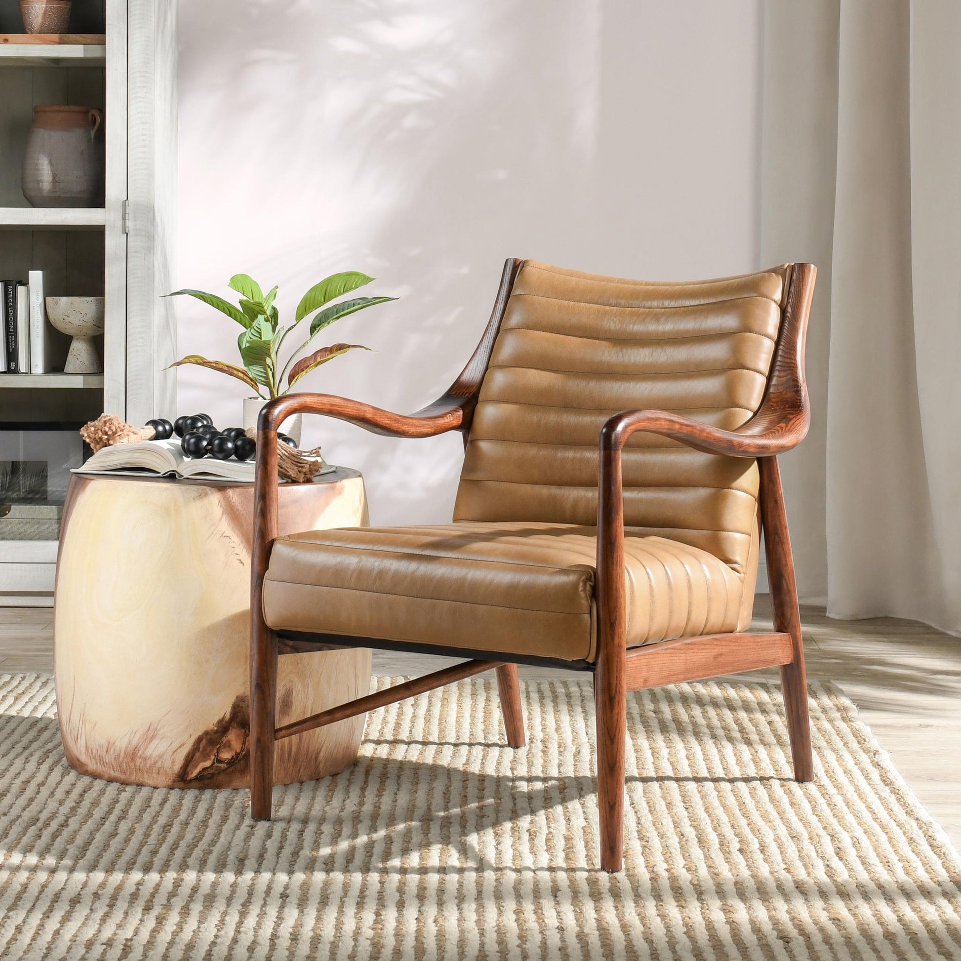 Kenneth Accent Chair - Adobe Tan
