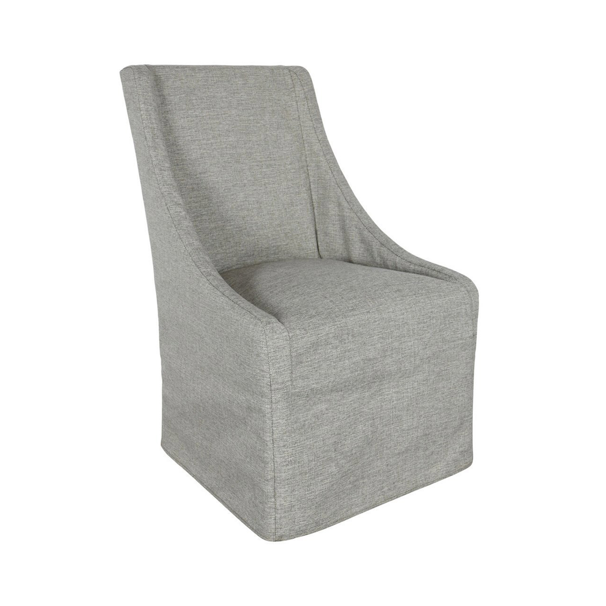 Warwick Dining Chair with Casters - Gray