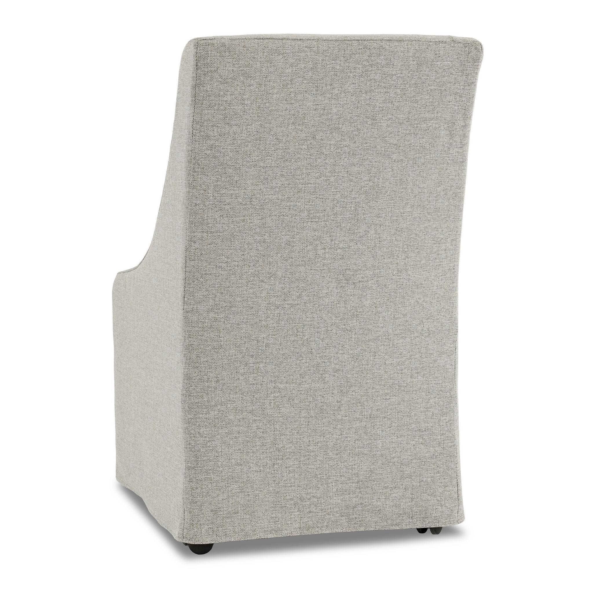 Warwick Dining Chair with Casters - Gray