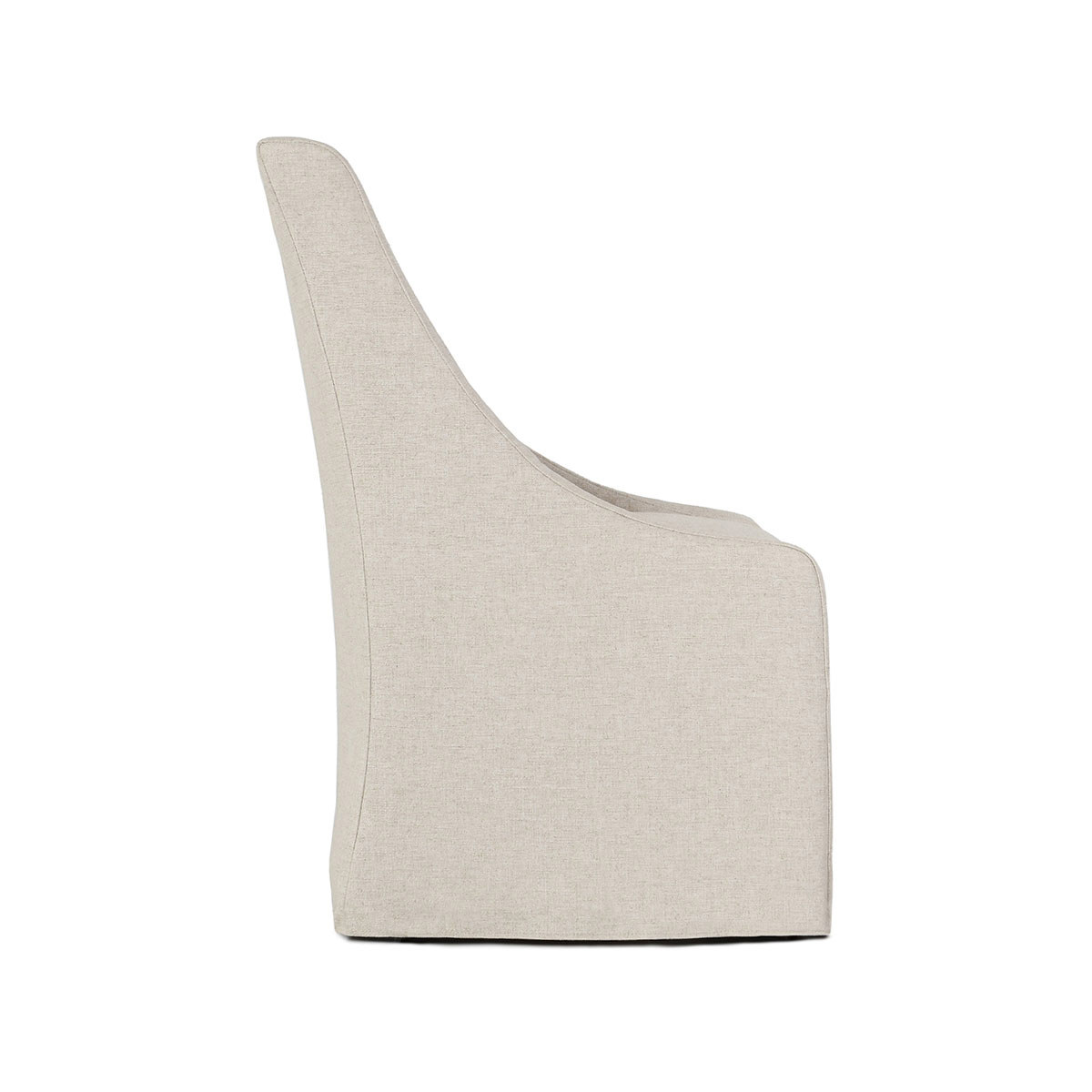 Warwick Dining Chair with Casters - Gray